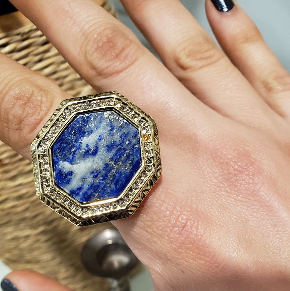 House of Harlow Geo Statement Ring size 6